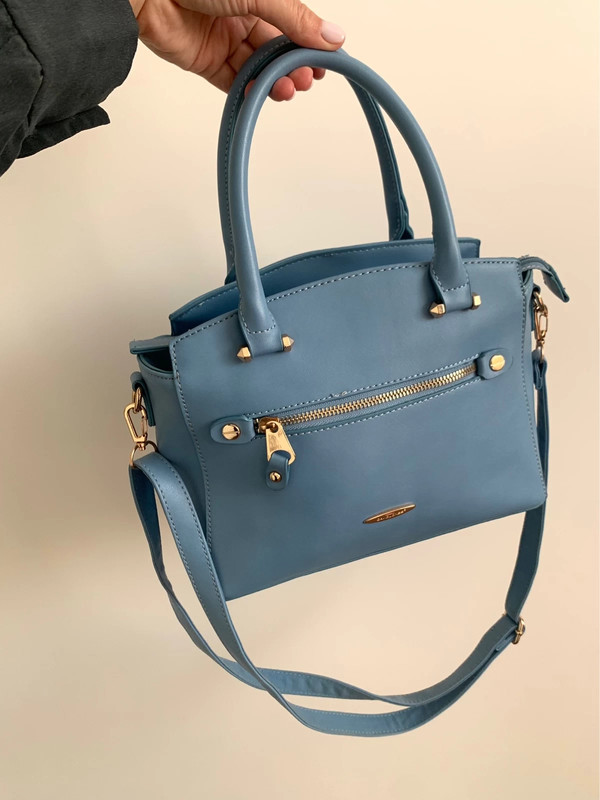 David Jones pale blue tote bag - Vinted