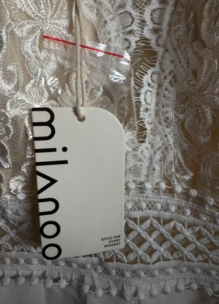 Vestido de noiva longo branco Milanoo, novo com etiqueta, marca: Milanoo, estado: Nuevo con etiquetas, tamaño: M / 38 / 10, 29,90 €, 32,10 € Protección al comprador incluida