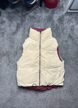 🧥 Doudoune réversible Bershka XS – Beige & Bordeaux, marque: Bershka, état: Très bon état, taille: XS / 34 / 6, 5,00 €, 5,95 € Protection acheteurs incluse