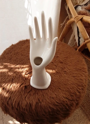 Vase main vintage 70s blanc, brand: Vintage Dressing, condition: Good, €10.00, €11.20 includes Buyer Protection