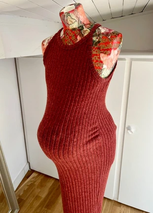 Robe moulante grossesse bordeaux, merk: Shein, staat: Heel goed, maat: S / 36 / 8, € 5,00, € 5,95 inclusief Kopersbescherming