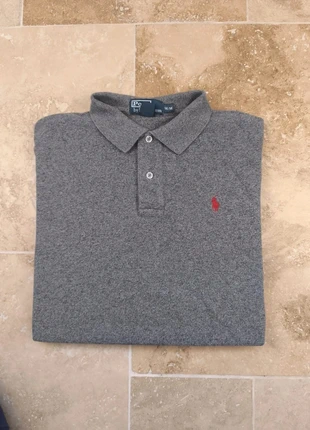 Magnifique polo Ralph Lauren homme M gris chiné logo rouge, marca: Ralph Lauren, estado: Muito bom, tamanho: M, €24.99, €26.94 inclui Proteção do Comprador Pro