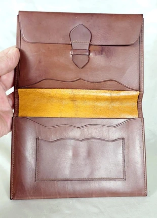 Portefeuille vintage marron cuir homme femme unisexe wallet purse leather men unisex, brand: Vintage Chic, condition: Very good, €6.00, €7.00 includes Buyer Protection