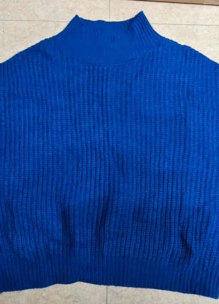 Pull bleu électrique court à col, marque: Amisu, état: Très bon état, taille: S / 36 / 8, 3,00 €, 3,85 € Protection acheteurs incluse