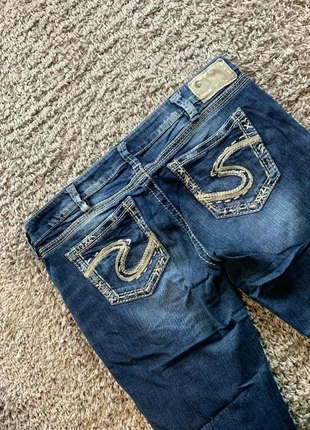 Jean Silver Jeans Broderie Y2K coupe évasé taille Xxl flare - 2000s femme style miss me B487, merk: Silver Jeans, staat: Heel goed, maat: XXL / 44 / 16, € 25,00, € 26,95 inclusief Kopersbescherming Pro