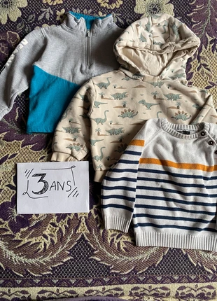 Sweat garçon 3 ans dinosaure, marque: Kiabi, état: Bon état, taille: 3 ans / 98 cm, 5,00 €, 5,95 € Protection acheteurs incluse