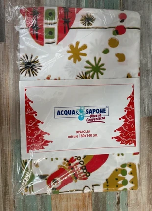 Tovaglia natalizia 180x140 cm, brand: Acqua e Sapone, condizioni: Nuovo con cartellino, €3.20, €4.06 include la Protezione acquisti