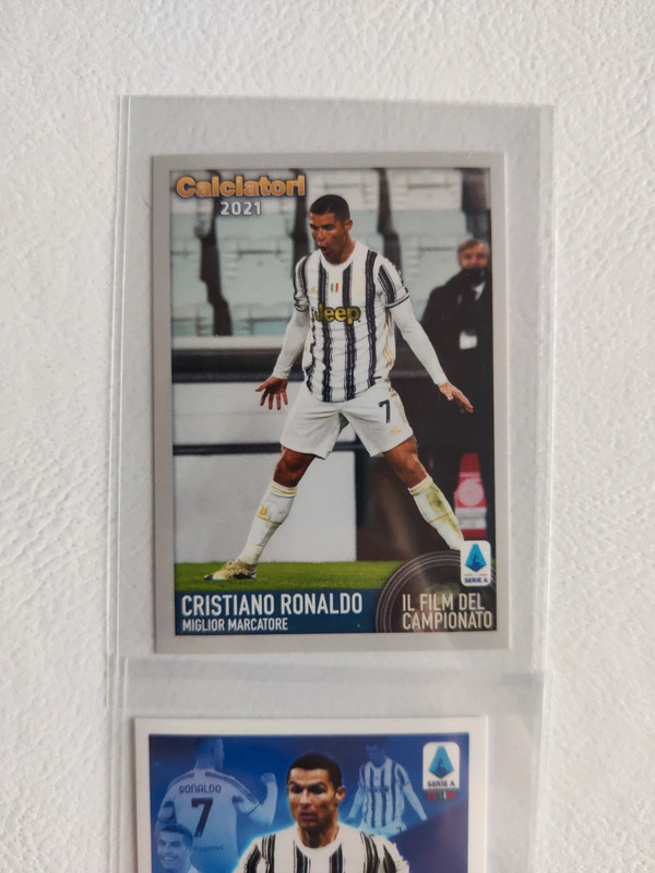 Calciatori Panini 2021 Figurine Cristiano Ronaldo Esaurite CR7 Juventus Italy C7 MVP3 Mint 2