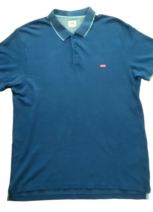 Polo em piquet de algodão, azul acinzentado Levi´s, marque: Levi's, état: Bon état, taille: XL, 15,00 €, 16,45 € Protection acheteurs incluse