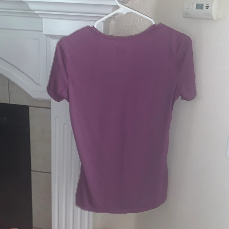 32 Degrees bundle of purple & grey stretchy short sleeve tops 3