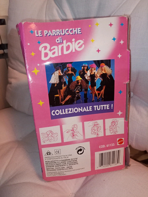 Parrucca Barbie Le parrucche di Barbie originale d'epoca mai usata Mattel