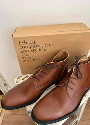 Chaussures pour homme style bottines en cuir marron taille 45, brand: NAE Vegan Shoes, condition: New without tags, size: 45, €29.00, €31.15 includes Buyer Protection
