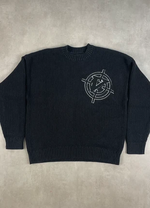 Crewneck pull sweat en laine noir large oversize Vicinity Y2K fashion Taille M, brand: Vicinity, condition: Very good, size: M, €69.99, €74.19 includes Buyer Protection