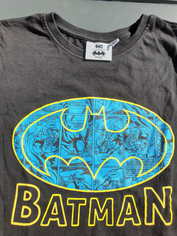 T-shirt noir Batman DC 6/7ans 2