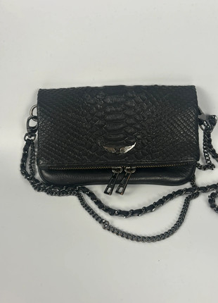 Pochette ou sac à bandoulière Rock Zadig&Voltaire noir croco | 5% pour les abonnés, marque: Zadig & Voltaire, état: Très bon état, 109,40 €, 115,57 € Protection acheteurs (Pro) incluse