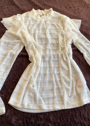 Blouse en dentelle style victorien blanc Vero Moda L, brand: Vero Moda, condizioni: Nuovo senza cartellino, taglia: L / IT 44 / EU 40, €6.00, €7.00 include la Protezione acquisti