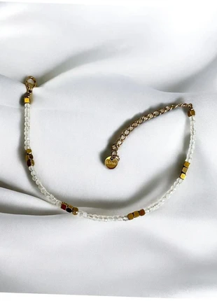 Bracelet pierres blanches & hématite dorée, brand: atelier balo, condition: Very good, €10.00, €11.20 includes Buyer Protection Pro