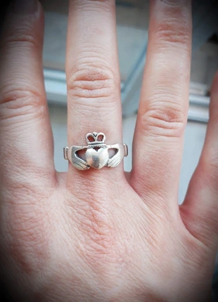 Bague de Claddagh, marca: Argent, estado: Muito bom, tamanho: Ajustável, €30.00, €32.20 inclui Proteção do Comprador