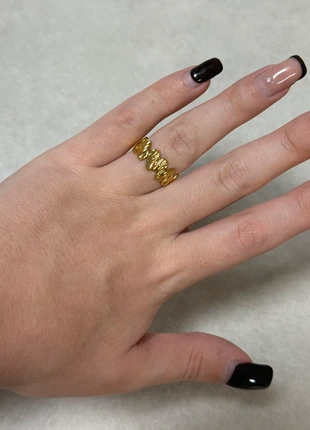 Anello gold con cuori regolabile in acciaio inossidabile, marque: S'Steel, état: Neuf sans étiquette, taille: Ajustable, 2,00 €, 2,80 € Protection acheteurs incluse