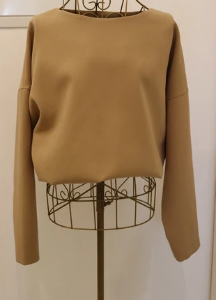 Beige Namelazz Blouse with Elastic Hem – Size S, zustand: Sehr gut, größe: S / 36 / 8, 15,90 €, 17,40 € inklusive Vinted-Käuferschutz