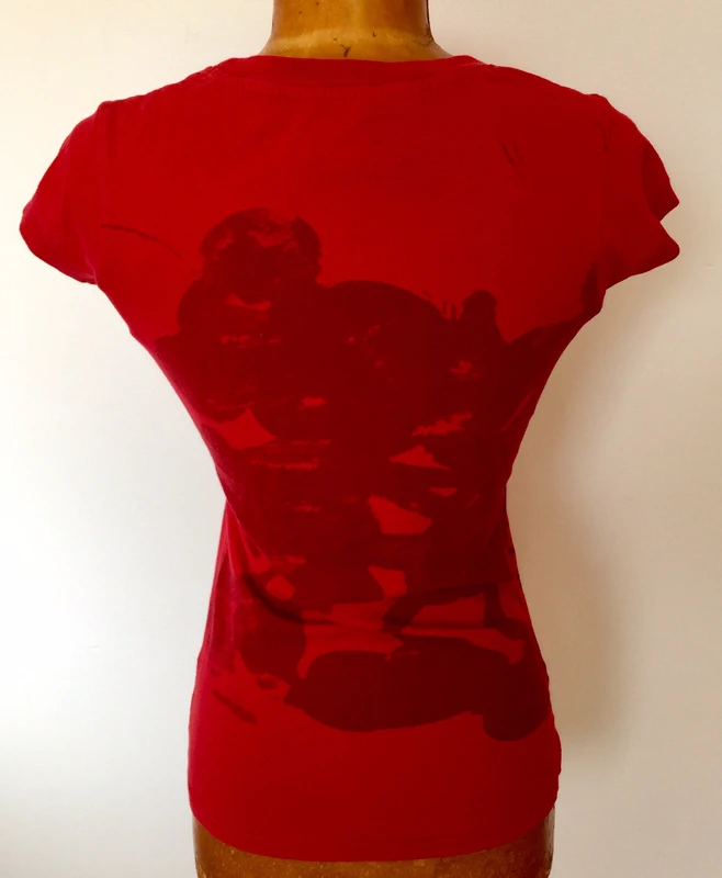 Tee shirt rouge Mickey Minnie - photo numéro 2