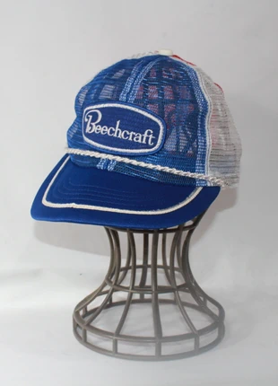 Vintage Beechcraft Trucker Cap Hat One Size Blue USA Air Force Military Aircraft, brand: Motivation Concepts, condition: Good, size: One size, £30.00, £32.20 includes Buyer Protection Pro