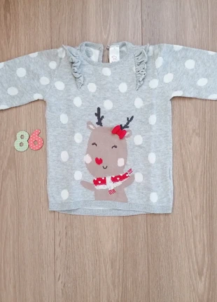 Toffe kersttrui, marca: Baby Club, estado: Bom, tamanho: 12-18 meses / 80 cm, €2.00, €2.80 inclui Proteção do Comprador