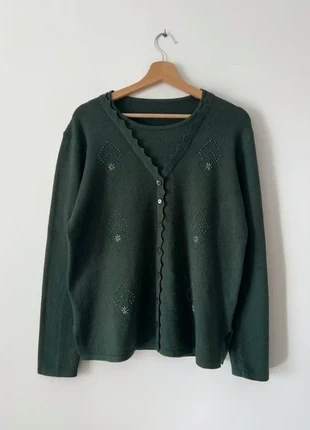 Maglione vintage 48% lana verde perline - L, marque: Lana, état: Très bon état, taille: L / 40 / 12, 10,00 €, 11,20 € Protection acheteurs incluse