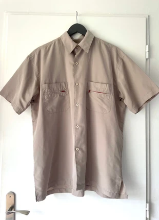 Belle chemise manches courtes homme beige Atlas, marque: Atlas for Men, état: Très bon état, taille: L, 8,00 €, 9,10 € Protection acheteurs incluse