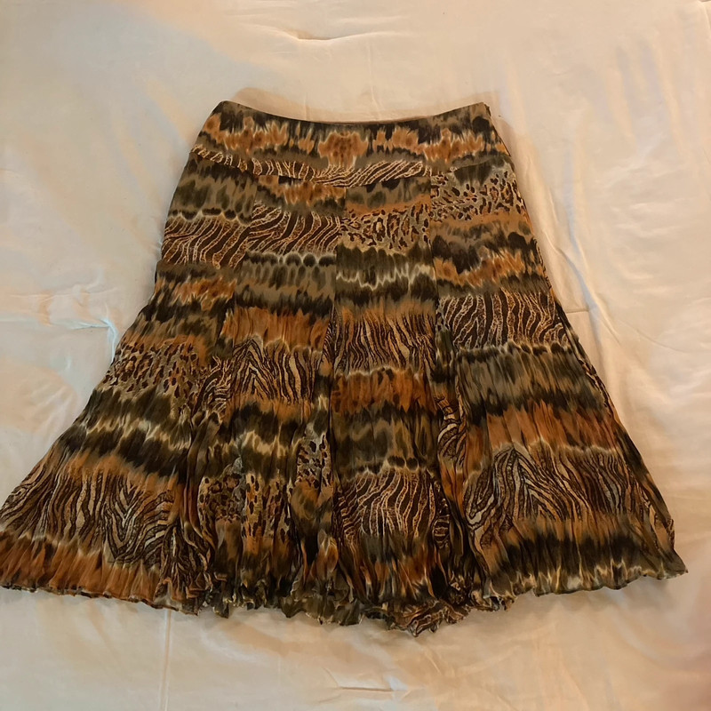 Christopher and Banks Animal Print Skirt cottagecore 1