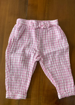 Pantalon vichy rose et blanc Benetton, brand: Benetton, condition: Very good, size: 9-12 months / 74 cm, €3.00, €3.85 includes Buyer Protection