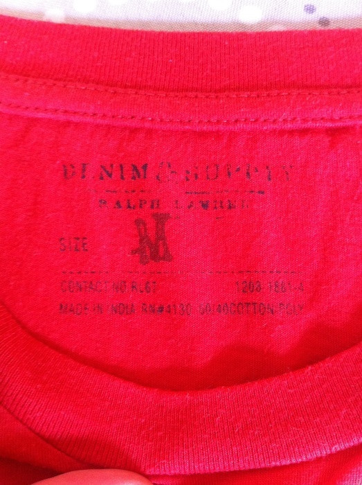 TEE shirt rouge Denim & Supply Ralph Lauren 3