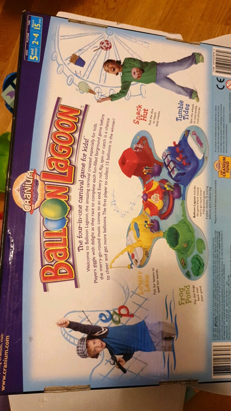 Cranium Balloon Lagoon 4 in 1 Carnival Board Game Fishing Frog