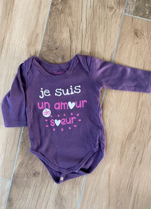 Body amour de soeur 6 mois, marque: Kimbaloo, état: Très bon état, taille: 6-9 mois / 68 cm, 2,00 €, 2,80 € Protection acheteurs incluse