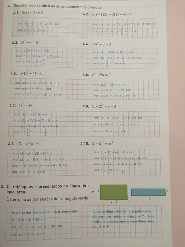 Livro de exercícios resolvidos - 9° ano 2