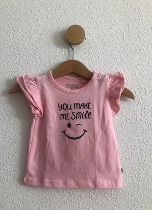 T-shirt "You Make Me Smile" maat 62, marque: New Born, état: Très bon état, taille: 3-6 mois / 62 cm, 1,99 €, 2,79 € Protection acheteurs (Pro) incluse