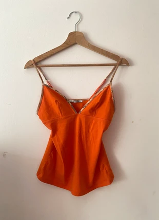 top canotta con orli simil prima classe, marke: Violetta, zustand: Sehr gut, größe: S / 36 / 8, 15,00 €, 16,45 € inklusive Vinted-Käuferschutz