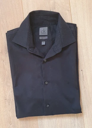 Calvin Klein chemise homme coupe ajusté - Taille 40 - Noir - Très bon état - VT090, marke: Calvin Klein, zustand: Sehr gut, größe: L, 15,00 €, 16,45 € inklusive Vinted-Käuferschutz