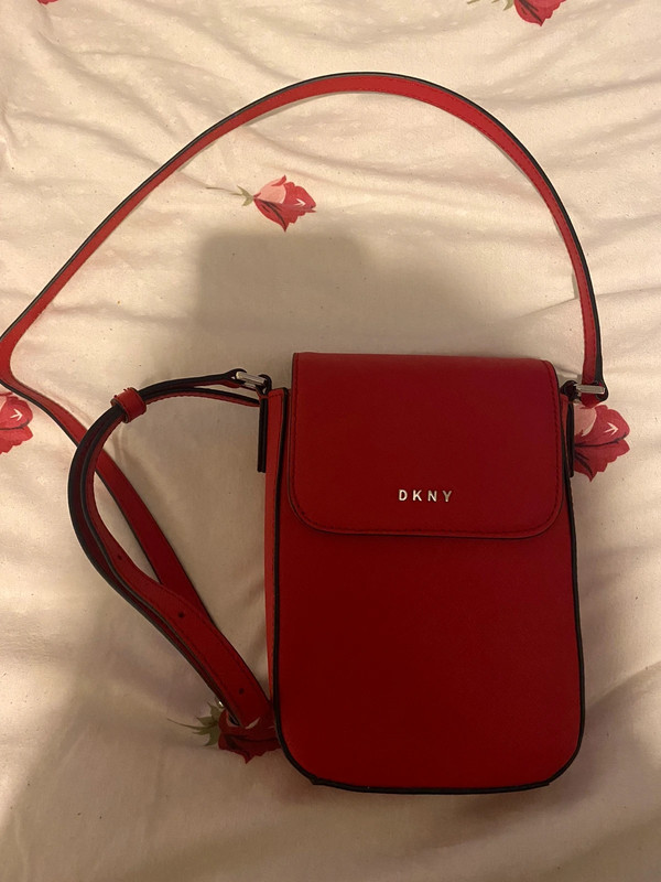 Dkny red crossbody on sale bag