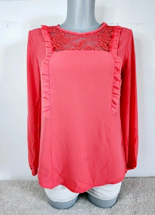 🌹 Magnifique blouse corail avec dentelle- TU - Neuve avec étiquette 🌹, marca: Made In Italy, estado: Nuevo con etiquetas, tamaño: Talla única, 6,90 €, 7,95 € Protección al comprador incluida