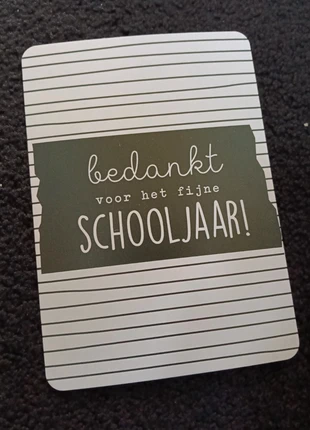 A6 postcards bedankt voor het schooljaar, marca: kassaplan, estado: Novo sem etiquetas, €1.00, €1.75 inclui Proteção do Comprador Pro