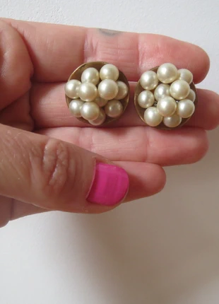 boucles d’oreilles en perles vintage des années 1950, marke: Vintage, zustand: Sehr gut, 12,00 €, 13,30 € beinhaltet Vinted-Käuferschutz Pro
