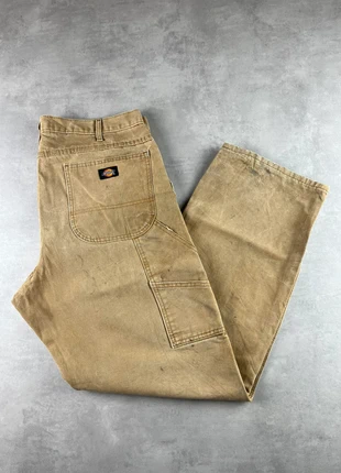 Pantalon dickies single knee workwear baggy beige vintage - Taille 36x32, marque: Dickies, état: Très bon état, taille: W36 | FR 46, 29,00 €, 31,15 € Protection acheteurs (Pro) incluse