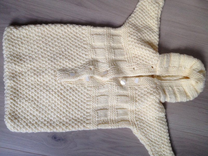 combinaison en tricot fait main
