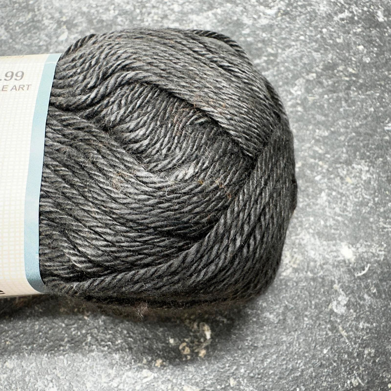 5x Yarn Bee Stitch 101 Acetate "Charcoal" 3.5oz - 180yds - 4 Weight - 100g 3