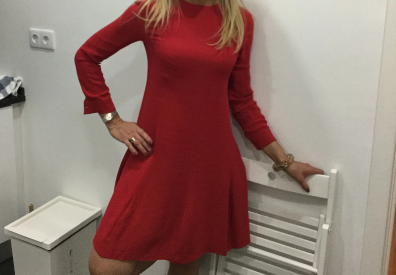 Massimo Dutti red dress size M