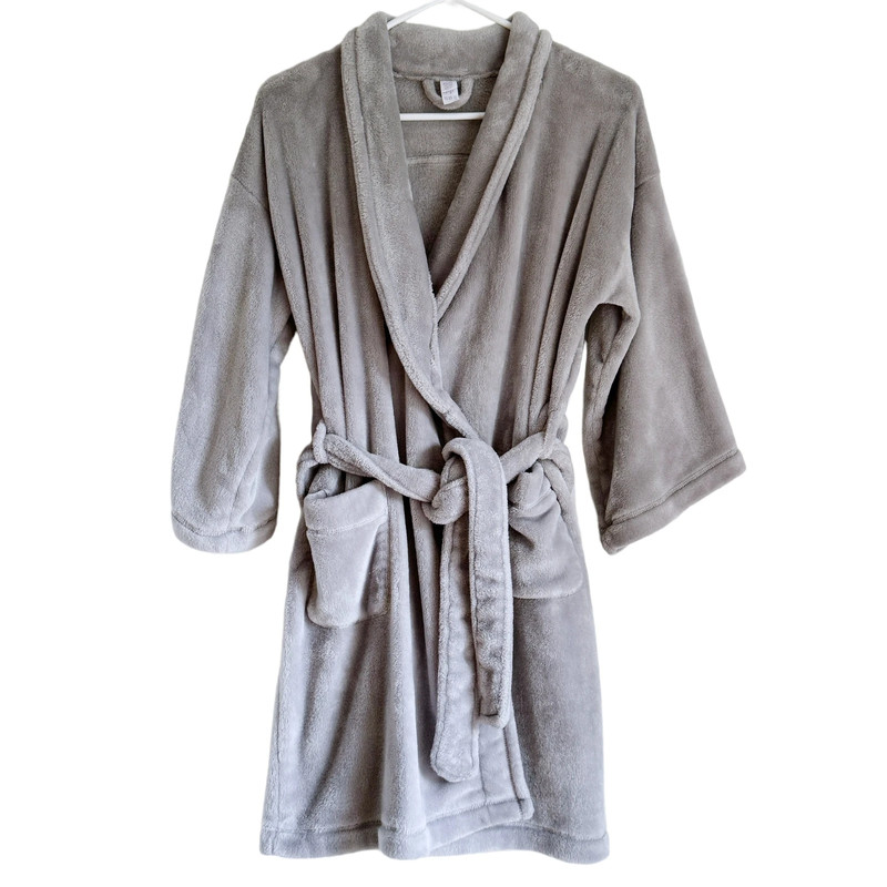 Stars Above Cozy Robe Wrap Grey Short XS/Small Women’s 1