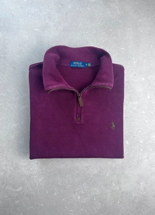 Pull Col Roulé Half Zip 1/4 Zip Ralph Lauren Col Camionneur Taille XL Homme Bordeaux Logo Brodé, marca: Ralph Lauren, estado: Muito bom, tamanho: XL, €55.00, €58.45 inclui Proteção do Comprador Pro