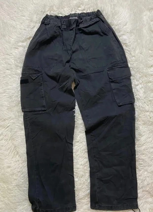 Cargo large workwear vintage boohoo man love groom M noir, marke: Boohoo, zustand: Sehr gut, größe: M, 16,00 €, 17,50 € beinhaltet Vinted-Käuferschutz Pro