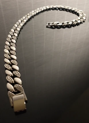 Chaine brillante style cubaine cuban chain bling bling, staat: Nieuw zonder prijskaartje, € 2,00, € 2,80 inclusief Kopersbescherming